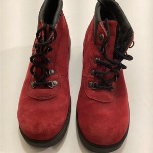 Sporto red suede hiking boots. 8